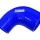 Силіконовий патрубок TurboWorks перехід 90гр Blue 45-63 mm